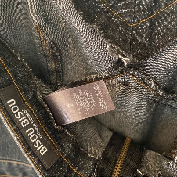 Bisou Bisou Michele Bohbot, 2, Y2K halter neck fit & flare denim fitted dress :) - Picture 6 of 7